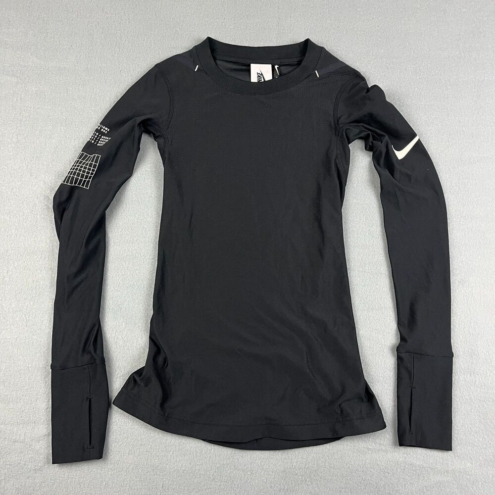 Nike x MMW Black Long Sleeve Tee BQ8040-010 Matthew M. Williams Women's XXS